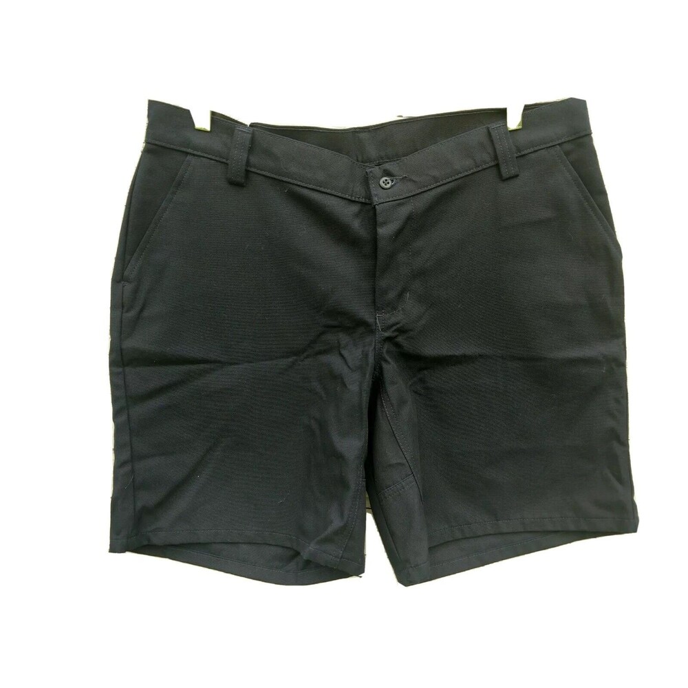 WRANGLER WORKWEAR FLAT FRONT NAVY BLUE WORK SHORTS WOMENS SZ GUSSET 8 X 9 NEW